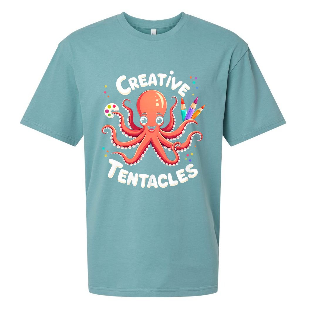 Creative Tentacles Octopus Artist Sueded Cloud Jersey T-Shirt