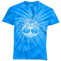 Celtic Tree Of Life Runes Viking Yggdrasil Nordic Symbol Gift Kids Tie-Dye T-Shirt