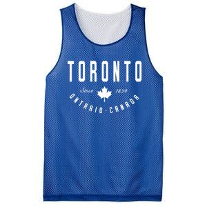 Ca Toronto Ontario Canadian Maple Leaf Great Gift Mesh Reversible Basketball Jersey Tank