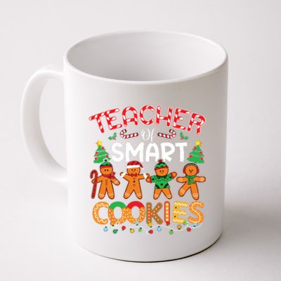 Christmas Teacher Of Smart Cookies Funny Cute Gingerbread Coffee Mug