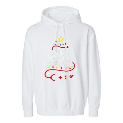 Christmas Teacher Of Smart Cookies Funny Cute Gingerbread Garment-Dyed Fleece Hoodie