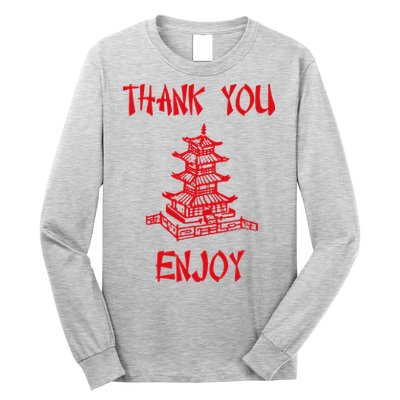 Chinese Take Out Thank You Enjoy Halloween 2020 Costume Long Sleeve Shirt