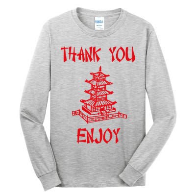 Chinese Take Out Thank You Enjoy Halloween 2020 Costume Tall Long Sleeve T-Shirt