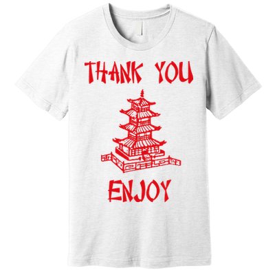 Chinese Take Out Thank You Enjoy Halloween 2020 Costume Premium T-Shirt