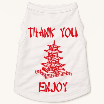 Chinese Take Out Thank You Enjoy Halloween 2020 Costume Doggie Tank
