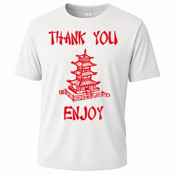 Chinese Take Out Thank You Enjoy Halloween 2020 Costume Cooling Performance Crew T-Shirt