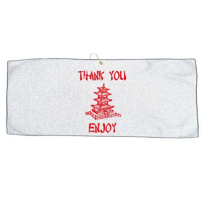 Chinese Take Out Thank You Enjoy Halloween 2020 Costume Large Microfiber Waffle Golf Towel