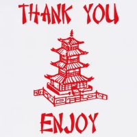 Chinese Take Out Thank You Enjoy Halloween 2020 Costume Youth Performance Sprint T-Shirt