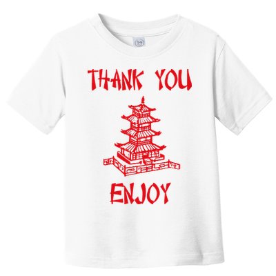 Chinese Take Out Thank You Enjoy Halloween 2020 Costume Toddler T-Shirt