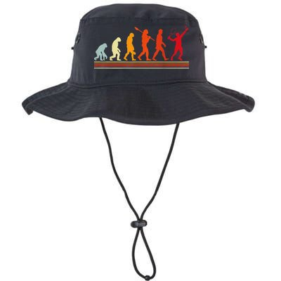 Cute Tennis Player Evolution Retro Vintage Color Bucket Hat