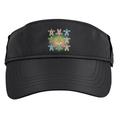 Colorful Tribal Pattern Sea Turtles Adult Drive Performance Visor