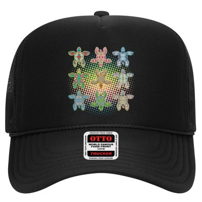Colorful Tribal Pattern Sea Turtles Trucker Hat