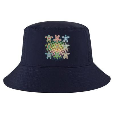 Colorful Tribal Pattern Sea Turtles Cool Comfort Performance Bucket Hat