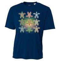 Colorful Tribal Pattern Sea Turtles Cooling Performance Crew T-Shirt