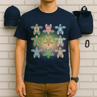 Colorful Tribal Pattern Sea Turtles T-Shirt