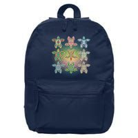 Colorful Tribal Pattern Sea Turtles 16 in Basic Backpack