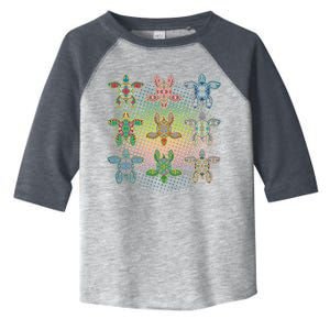 Colorful Tribal Pattern Sea Turtles Toddler Fine Jersey T-Shirt