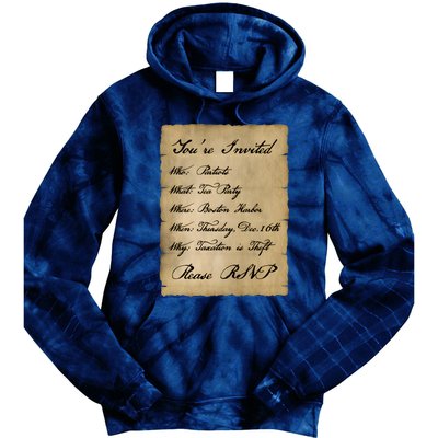 Colonial Tea Party Taxation Is Theft 1776 2A Boston USA Tie Dye Hoodie