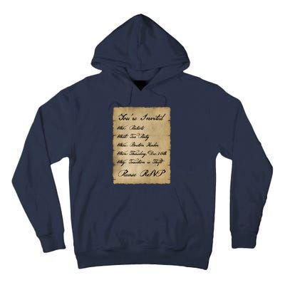 Colonial Tea Party Taxation Is Theft 1776 2A Boston USA Tall Hoodie