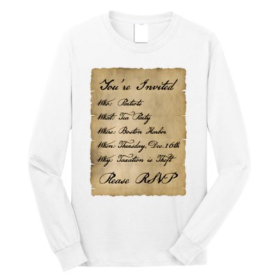 Colonial Tea Party Taxation Is Theft 1776 2A Boston USA Long Sleeve Shirt