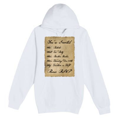 Colonial Tea Party Taxation Is Theft 1776 2A Boston USA Premium Pullover Hoodie