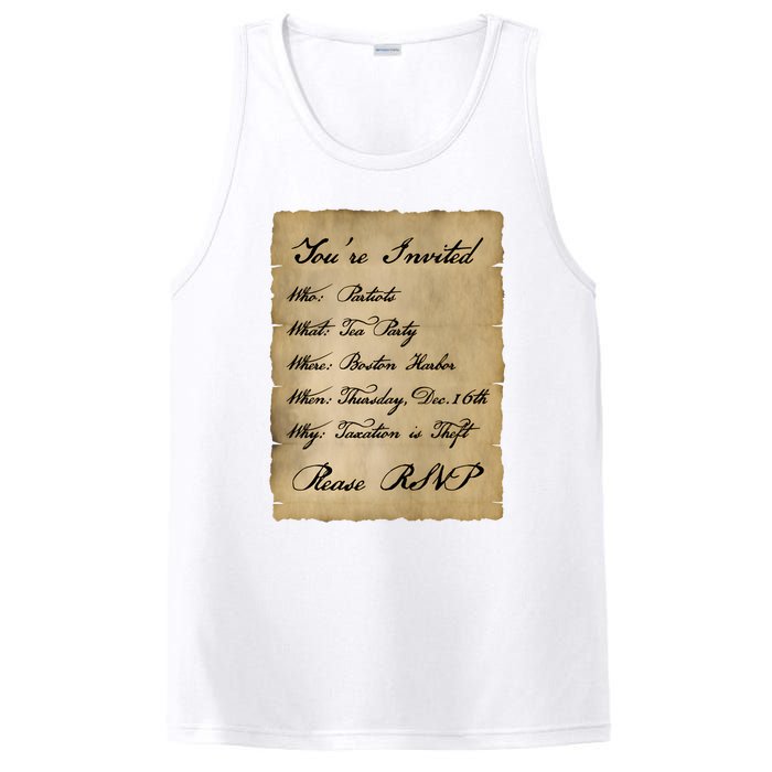 Colonial Tea Party Taxation Is Theft 1776 2A Boston USA PosiCharge Competitor Tank