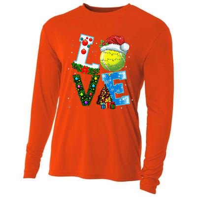 Christmas Tennis Players Lovers Xmas Cooling Performance Long Sleeve Crew