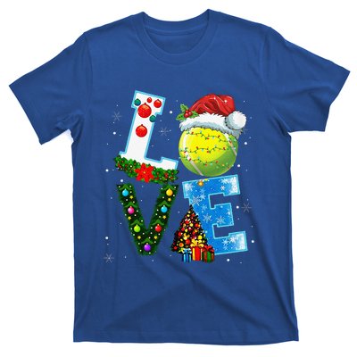 Christmas Tennis Players Lovers Xmas T-Shirt