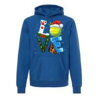 Christmas Tennis Players Lovers Xmas Premium Hoodie