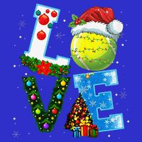 Christmas Tennis Players Lovers Xmas Bag