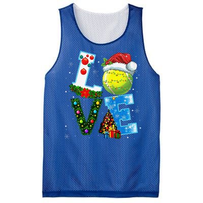 Christmas Tennis Players Lovers Xmas Mesh Reversible Basketball Jersey Tank