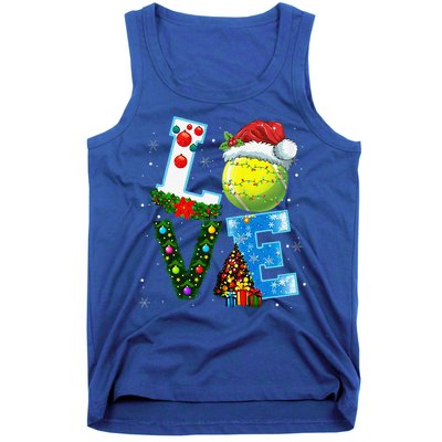 Christmas Tennis Players Lovers Xmas Tank Top