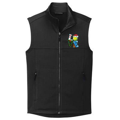 Christmas Tennis Players Lovers Xmas Collective Smooth Fleece Vest