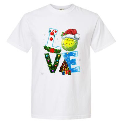 Christmas Tennis Players Lovers Xmas Garment-Dyed Heavyweight T-Shirt