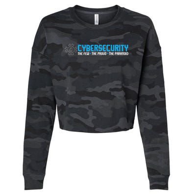 Cybersecurity The Paranoid IT Analyst Programmer Hacker Cropped Pullover Crew