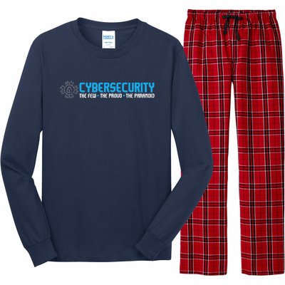 Cybersecurity The Paranoid IT Analyst Programmer Hacker Long Sleeve Pajama Set