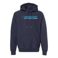 Cybersecurity The Paranoid IT Analyst Programmer Hacker Premium Hoodie