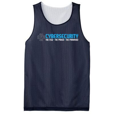 Cybersecurity The Paranoid IT Analyst Programmer Hacker Mesh Reversible Basketball Jersey Tank