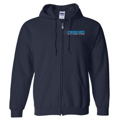 Cybersecurity The Paranoid IT Analyst Programmer Hacker Full Zip Hoodie