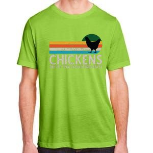 Chickens The Pet That Poops Breakfast Funny Farmers Adult ChromaSoft Performance T-Shirt