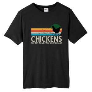 Chickens The Pet That Poops Breakfast Funny Farmers Tall Fusion ChromaSoft Performance T-Shirt