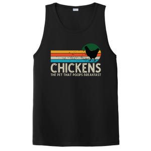 Chickens The Pet That Poops Breakfast Funny Farmers PosiCharge Competitor Tank