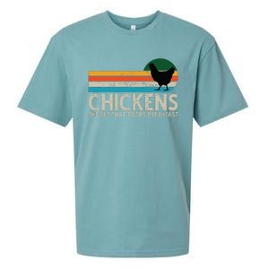 Chickens The Pet That Poops Breakfast Funny Farmers Sueded Cloud Jersey T-Shirt