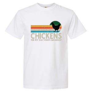 Chickens The Pet That Poops Breakfast Funny Farmers Garment-Dyed Heavyweight T-Shirt