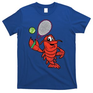 Crawfish Tennis Player Mardi Gras Sport Carnival Parade Meaningful Gift T-Shirt