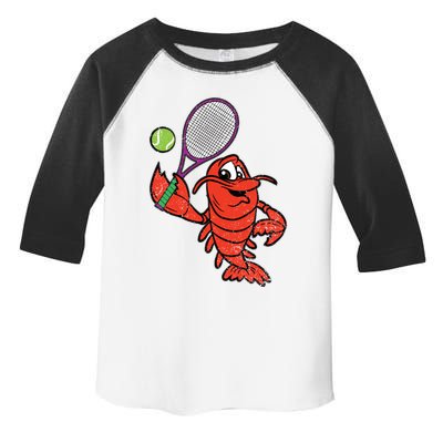 Crawfish Tennis Player Mardi Gras Sport Carnival Parade Meaningful Gift Toddler Fine Jersey T-Shirt