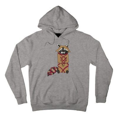 Cute Trash Panda Racoon Shibari Rope Bondage Kawaii Tall Hoodie