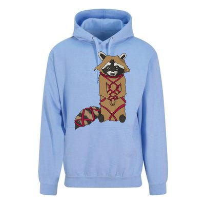 Cute Trash Panda Racoon Shibari Rope Bondage Kawaii Unisex Surf Hoodie