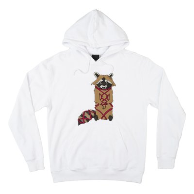 Cute Trash Panda Racoon Shibari Rope Bondage Kawaii Hoodie