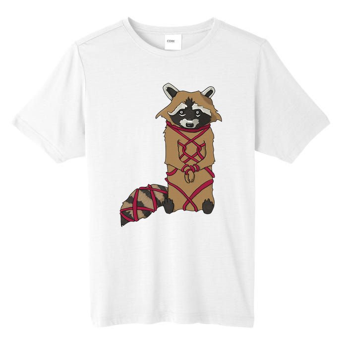 Cute Trash Panda Racoon Shibari Rope Bondage Kawaii Tall Fusion ChromaSoft Performance T-Shirt